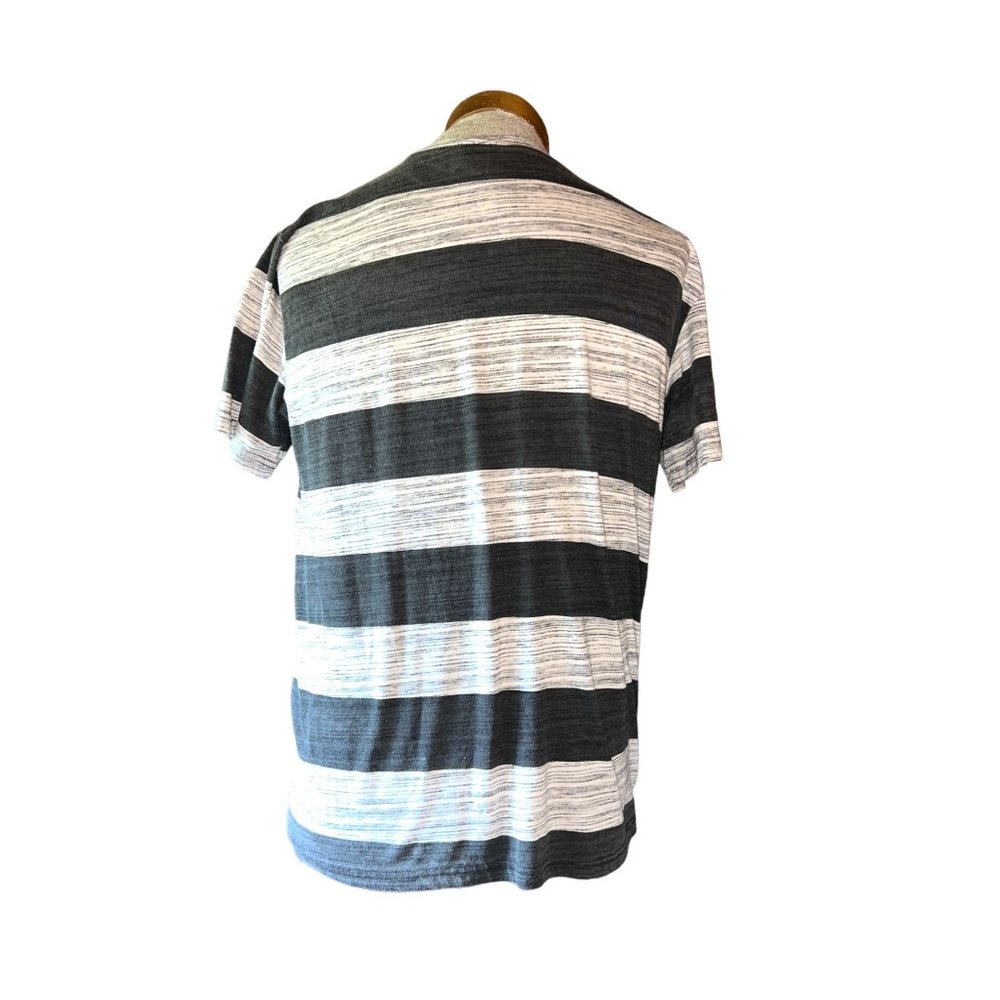 OT Revolution Shirt Mens Size XL Black Gray Heathered Stripe - Picture 4 of 6